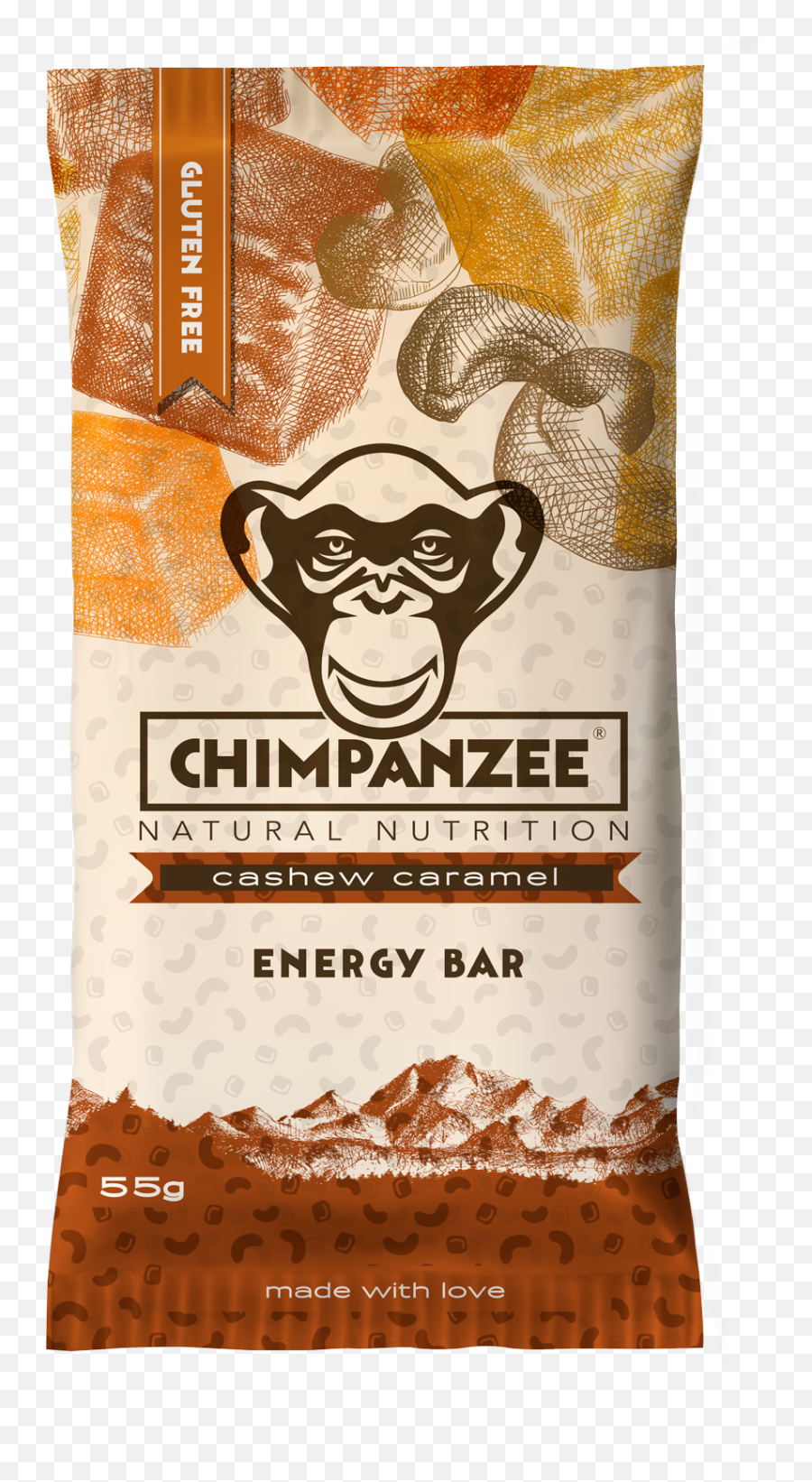 Cashew Caramel Energy Bar - Energy Bar 1 Pack Png,Cashew Png