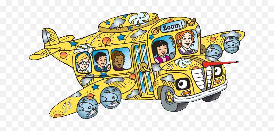 Magic School Bus Clipart - Magic School Bus Airplane Png,School Bus Clipart Png