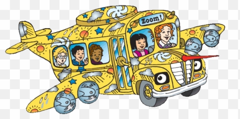 Magic School Bus Clipart - Magic School Bus Airplane Png,School Bus Clipart Png