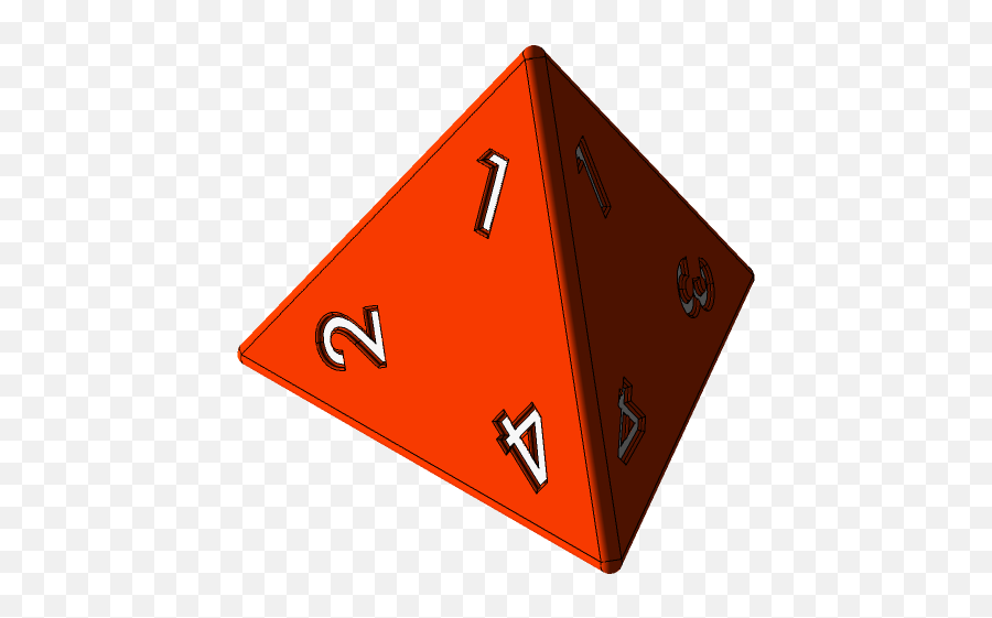 Dnd Dice D4 - Traffic Sign Png,Dnd Dice Png