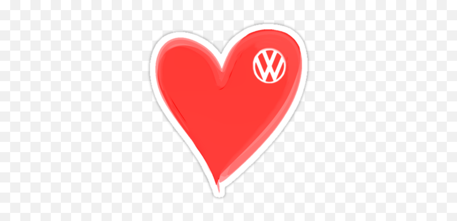Vw Large Love Heartvw Logo T - Shirt Tshirts U0026 Hoodies By Vw Symbol Png,Volkswagen Logo Png