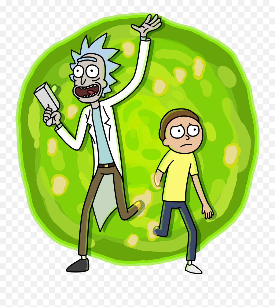 Download Facebook Stickers Corey Booth - Rick And Morty Png,Portal Transparent Background