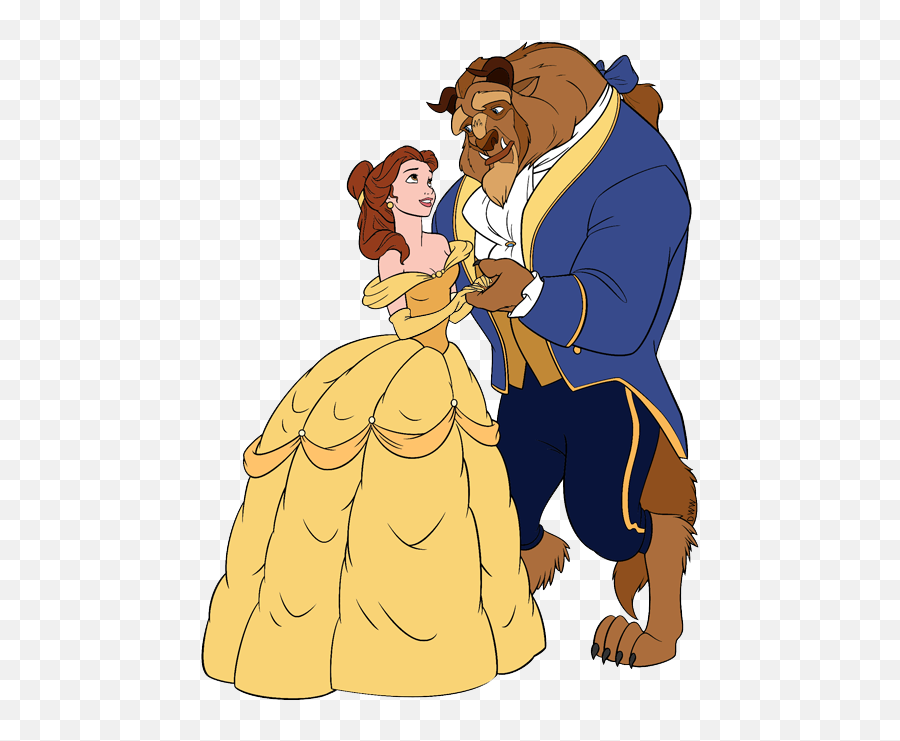 Download Belle And The Beast Clip Art - Beauty And The Beast Beast And Belle Png,Beast Png