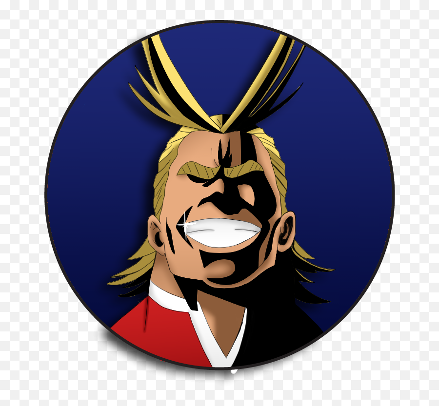 Smile Art Clipart - Boku No Hero Academia Allmight Face Png,All Might Face Png