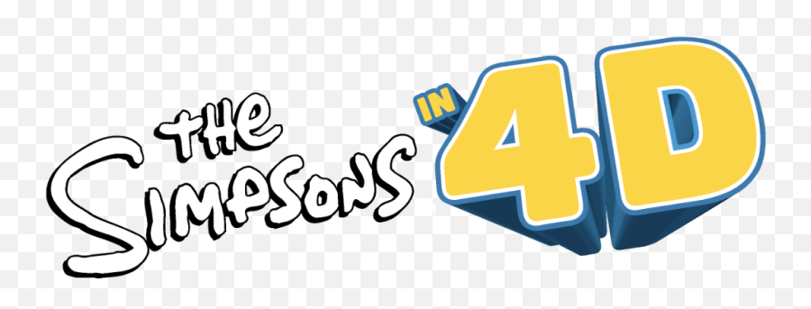 The Simpsons In 4d - Simpsons Png,Simpsons Logo Png