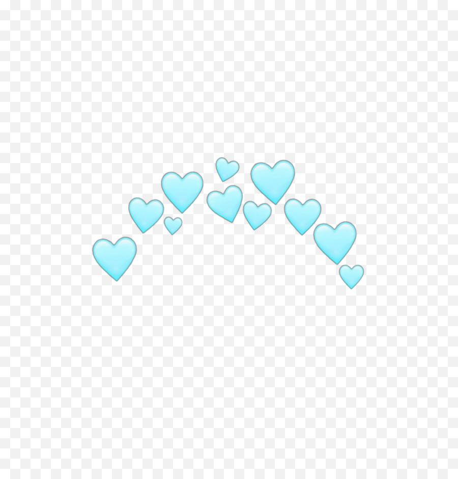 Lightblue Blue Heart Hearts Blueheart - Heart On Head Filter Png,Blue Heart Transparent Background