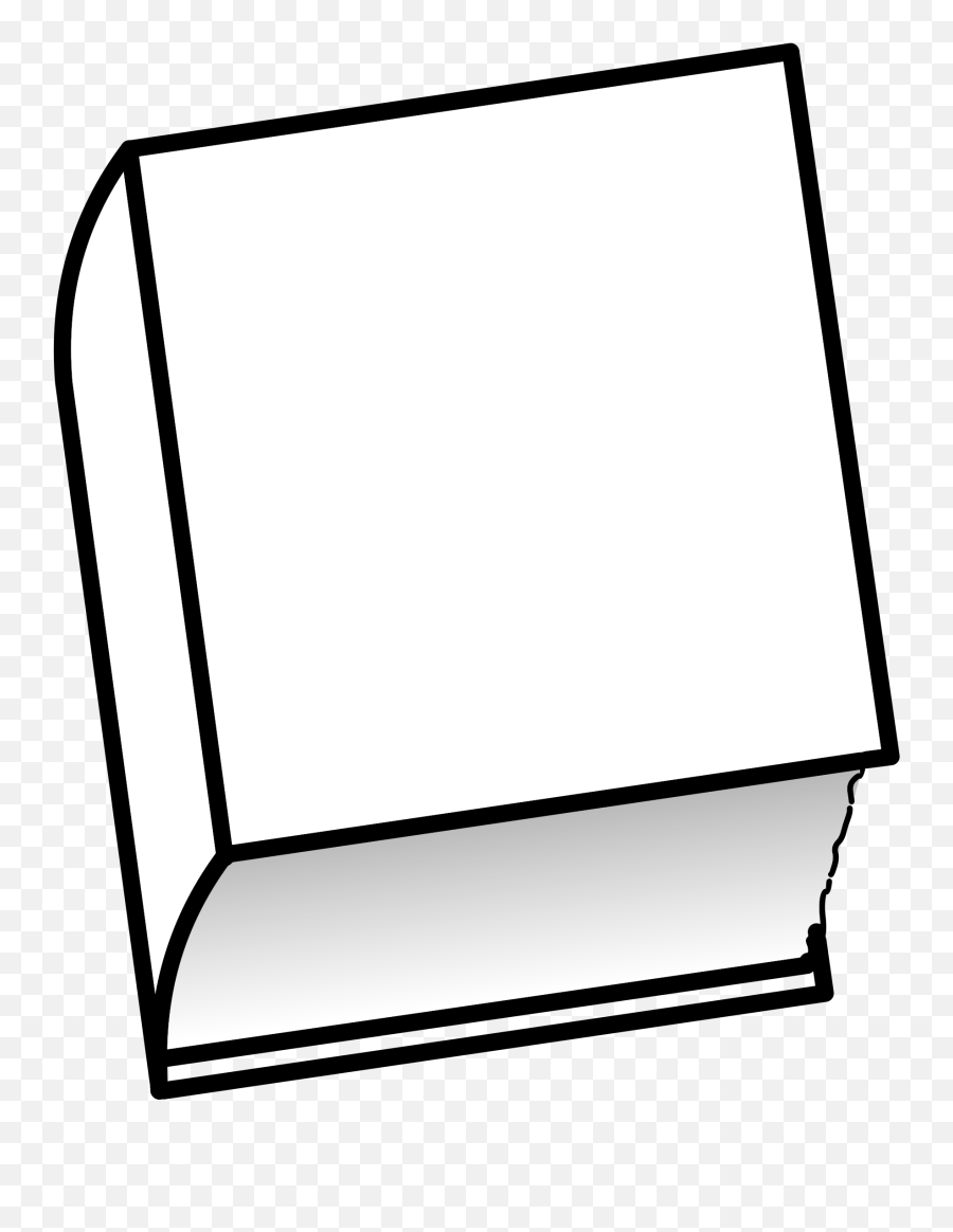 Download Book Png Library - Closed Book Clip Art Png Black And White Book Cartoon,Book Clip Art Png