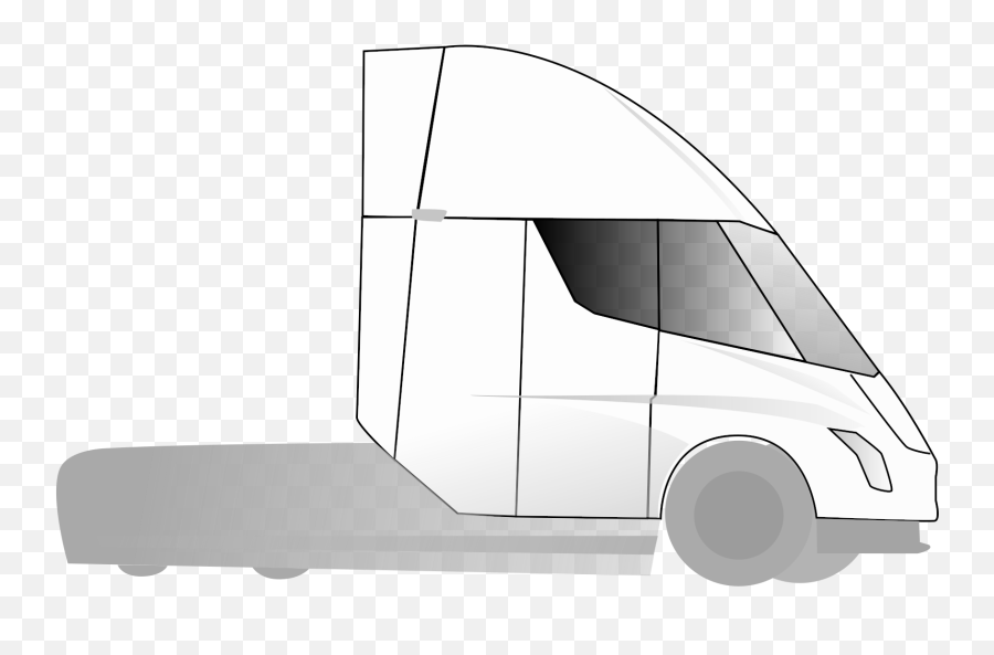 Semi Spotted - Tesla Semi Truck Drawing Tesla Semi Truck Drawing Png,Semi Truck Png