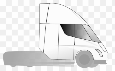 Semi Spotted - Tesla Semi Truck Drawing Tesla Semi Truck Drawing Png,Semi Truck Png