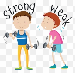 Weak Png Transparent Strong A - Strong Weak Clipart,Strong Man Png