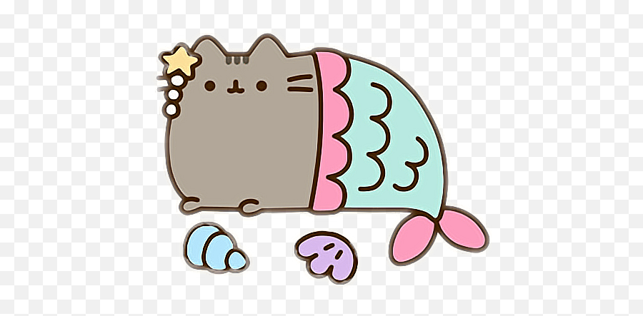 Pusheencat Pusheen Cute Kawaii - Pusheen Mermaid Png,Pusheen Png