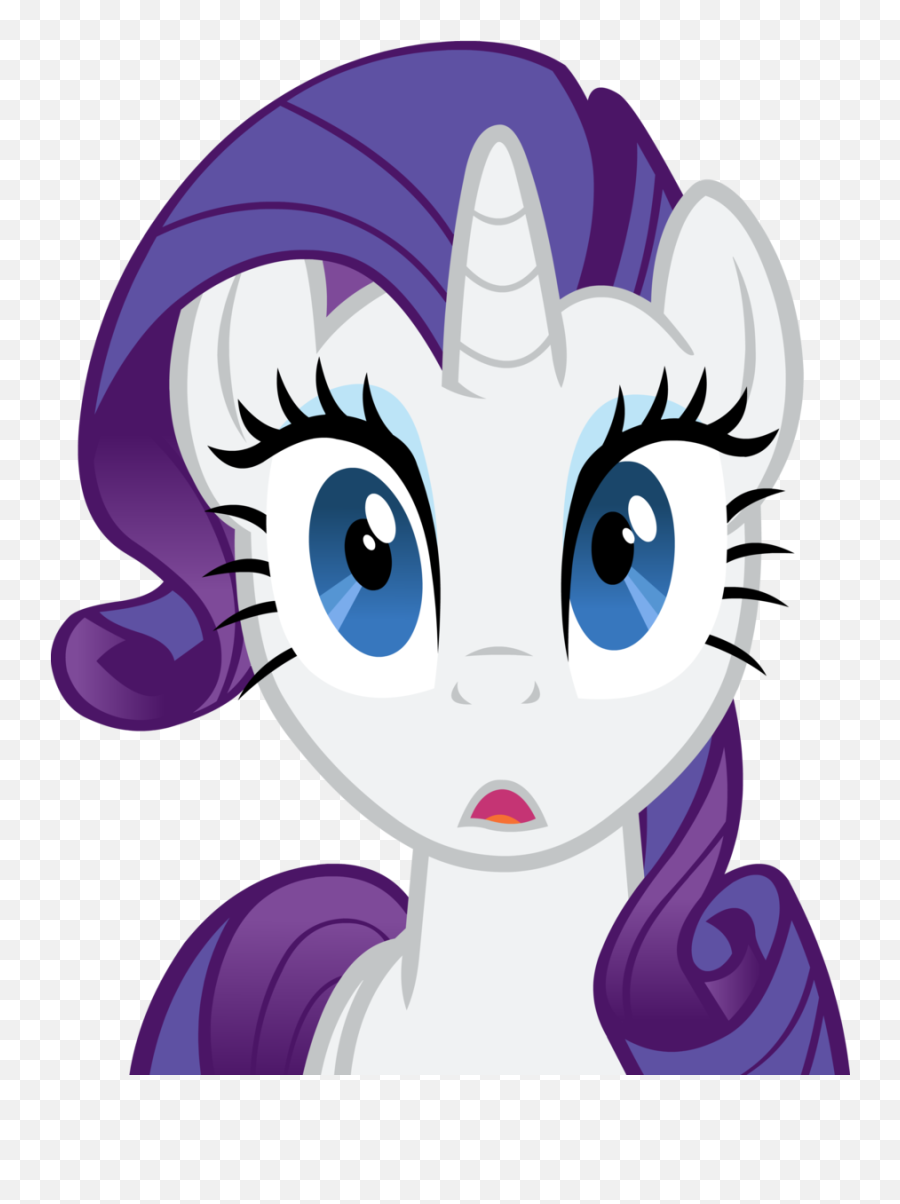 Pony Clipart Mlp Rarity - My Little Pony Rarity Cara Png My Little Pony Rarity Eyes,Shocked Face Png