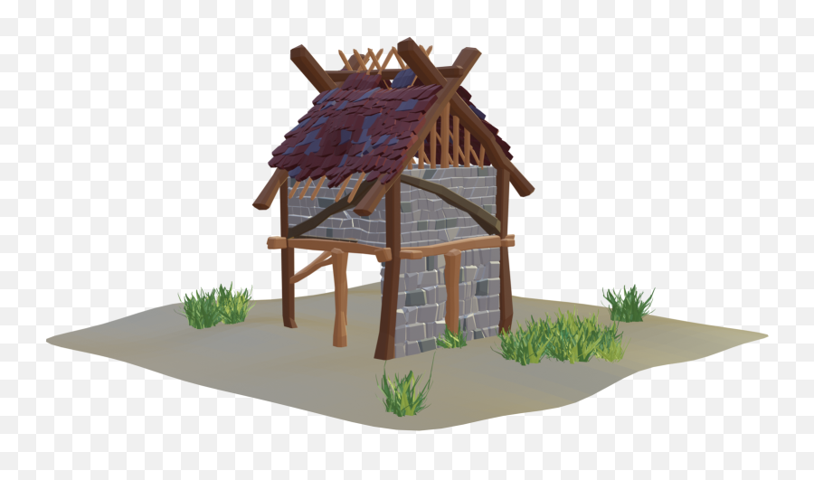 Low Poly Old House I Guess Blender - Horizontal Png,Old House Png