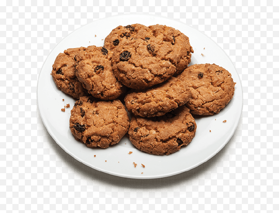 Oatmeal Raisin Cookies - Goodman Cookies In Plate Png,Oatmeal Png