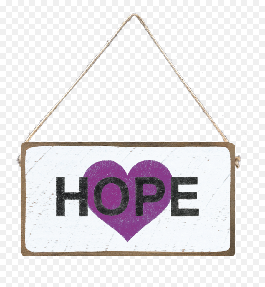 Purple Heart Hope Mini Plank - Decorative Png,Purple Heart Png