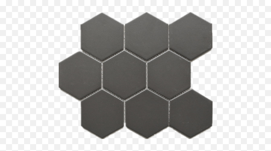 Bt - Pm04 M Size Hexagon Grey Black Porcelain Mosaic Matt Heksagon Png,Tile Png