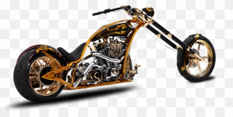 Motorcycles Trump Custom Chopper Orange - County Choppers png