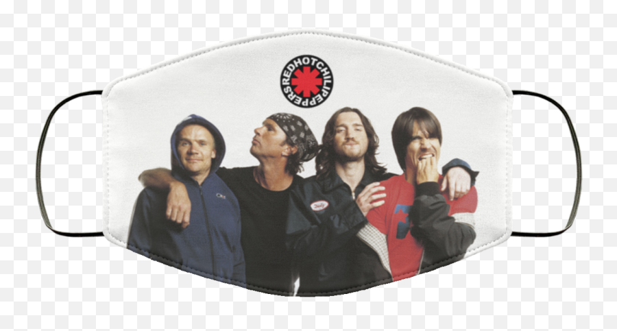 Red Hot Chili Peppers Band Face Mask Washable Reusable - Red Hot Chili Peppers Png,Red Hot Chili Pepper Logo