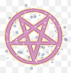Glitter Pentagram Occult Kawaii Satan Sticker By Jazi - Pentagram Vector png