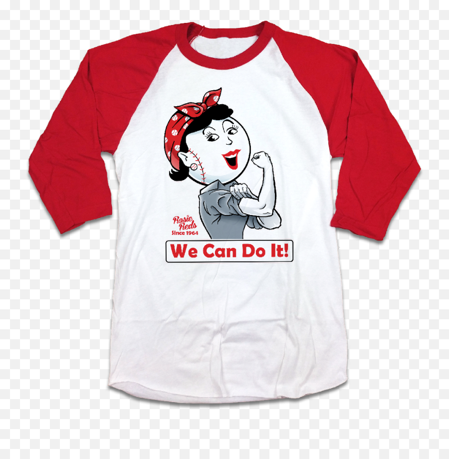 We Can Do It - Rosie Reds Cincy Shirts Short Sleeve Png,Rosie The Riveter Transparent