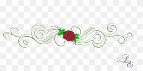 Art Of Embroidery - Pentagram Scroll Border Machine Motif png