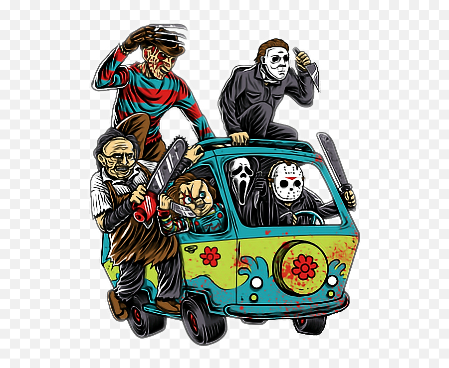 Download Fte Freddykrueger Jason Chainsawmassacre Scooby - Doo Freddy Krueger Scooby Doo Png,Scooby Doo Png