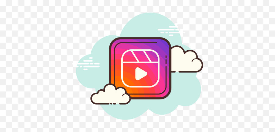Instagram Reels Icon - Instagram Icon Aesthetic Cloud Png,Reel To Reel Icon