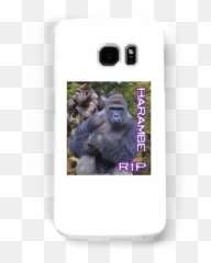 Harambe - Rip Vintage Og Harambe Vintage Galaxy Case Musical Theatre Png,Harambe Transparent