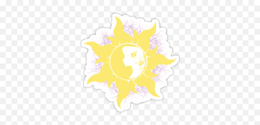 Tangled Sun Silhouette - Circle Png,Sun Silhouette Png