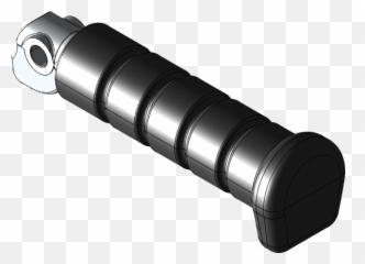 Project Indian Scout - Stock Foot Peg Rubber and Aluminum Cylinder png