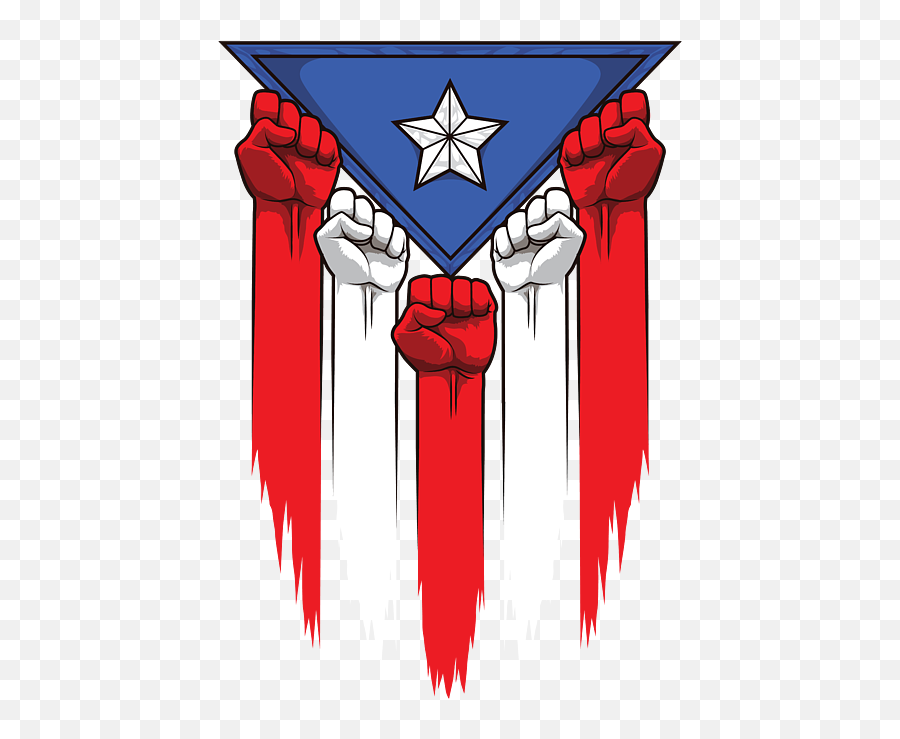 Puerto Rico Flag Boricua Raised Fists Puzzle For Sale By - Puerto Rico Stickers Png,Puerto Rico Flag Icon