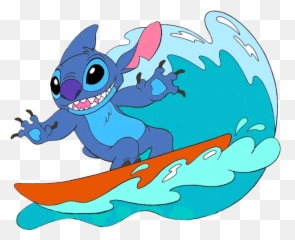 Download Hd Disney Clipart Story By Cooptroop6 - Stitch On Stitch On A Surfboard Png,Surfboard Png