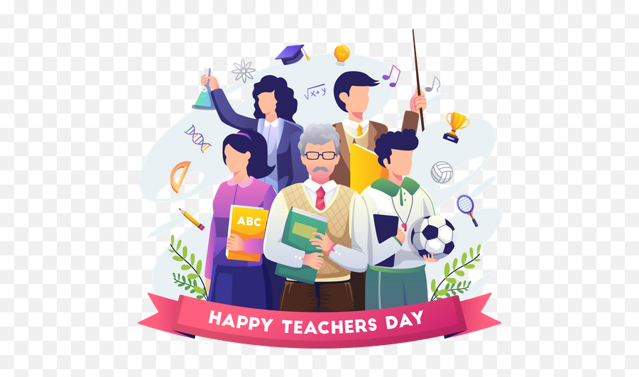 Teacher Day Icon - Download In Flat Style Teachers Vector Png,Kinnect Icon