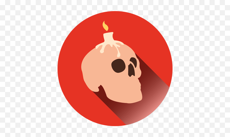 Candle Skull Round Icon Transparent Png U0026 Svg Vector - Desenho Halloween E Vela Redondo,Skull Text Icon