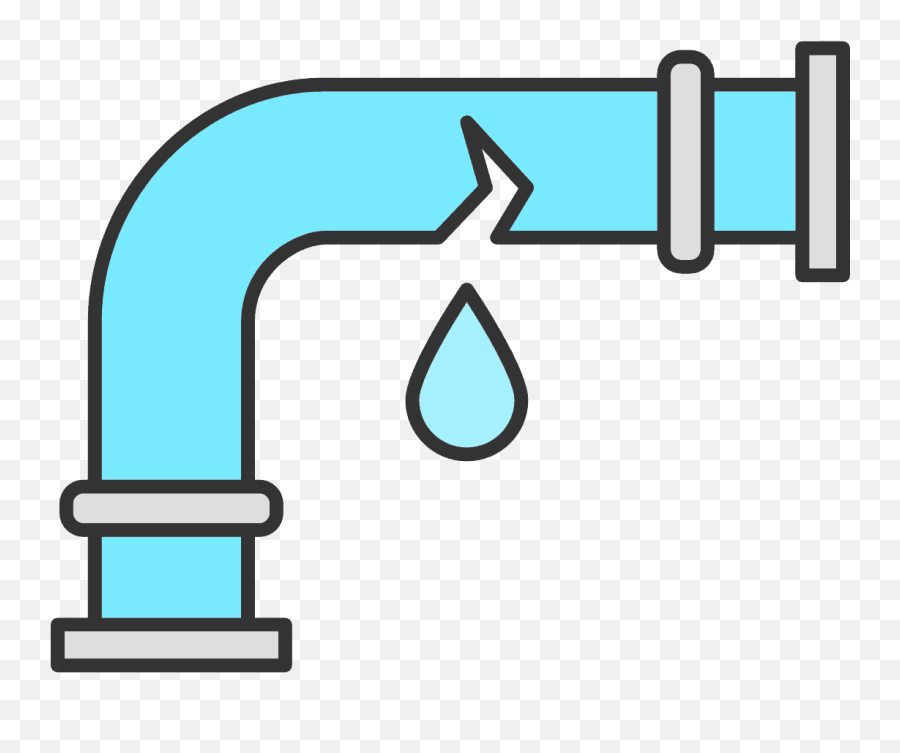 Water And Sewer Fitzu0027s Plumbing Repair - Broken Water Pipe Drawing Png,Gas Pipeline Icon