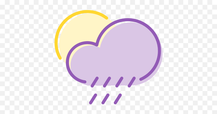 Heavy Rain 2 Vector Icons Free Download In Svg Png Format - Girly,Cute Weather Icon