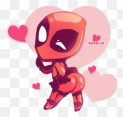 Valentine Deadpool By Kotoushka - Geek The Geek Deadpool Chibi Valentine Png,Deadpool Png