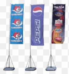 500 In Flagpole Banner Full - Pole png