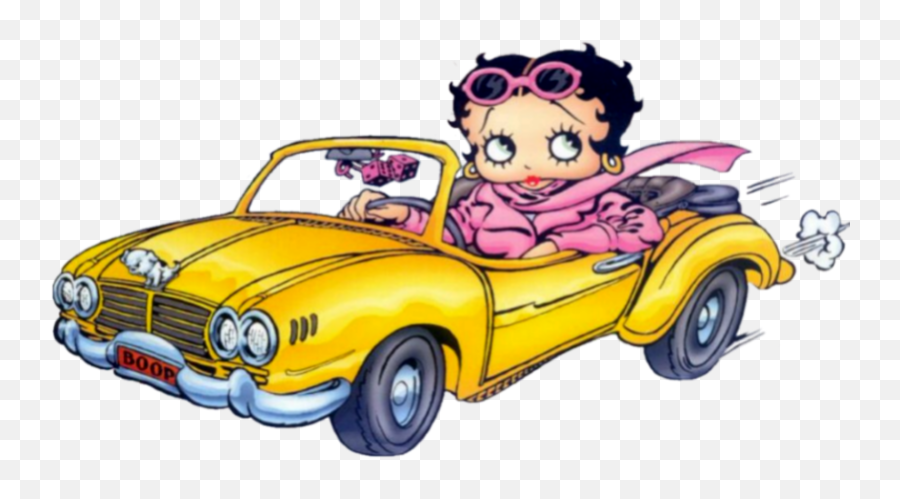 Betty Boop Carro Png - Betty Boop In Car,Betty Boop Png