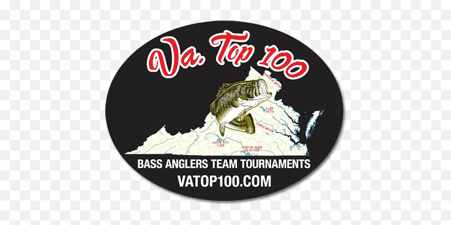Va Top 100 Virginia Bass Fishing Team Tournaments Powered - Map Of Virginia Png,Bass Png