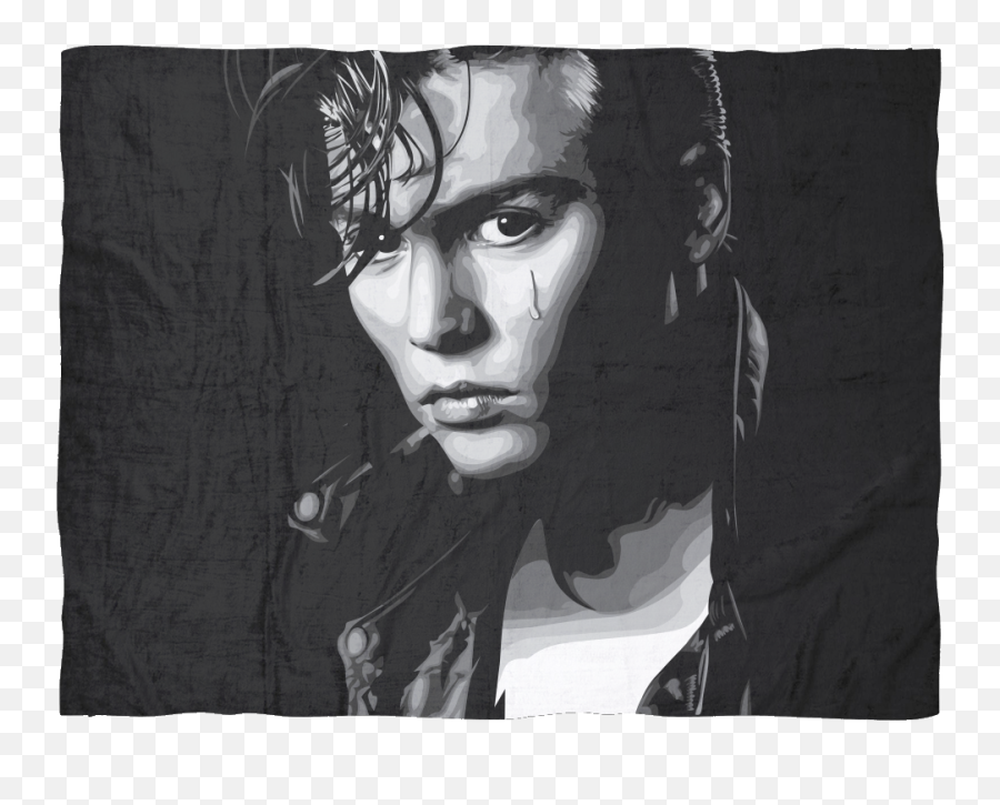 Cry Baby Walker Johnny Depp Ultra Soft Plush Fleece Blanket - Johnny Depp By Profile Png,Johnny Depp Png
