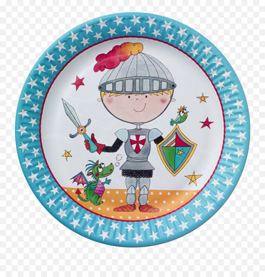 Brave Knight Party Plates - Just For Kids Plate Png,Empty Plate Png