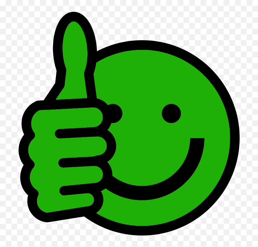 Download Thumbs Up Smiley - Thumbs Up Emoji Green Png Image Thumbs Up Smiley,Thumbs Up Emoji Transparent