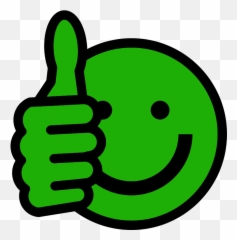 Download Thumbs Up Smiley - Emoji Green PNG Image
