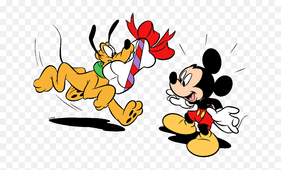 Clip Art Of Pluto Bringing Mickey Mouse - Cartoon Png,Mighty Mouse Png