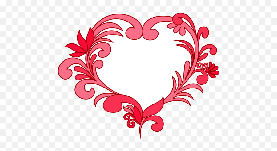 Download Hd Fancy Black Heart Clipart - Fancy Heart Clipart Free Printable Valentine Clip Art Png,Transparent Heart Clipart