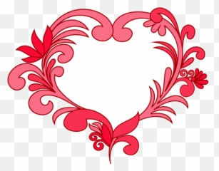 Download Hd Fancy Black Heart Clipart - Fancy Heart Clipart Free Printable Valentine Clip Art Png,Transparent Heart Clipart
