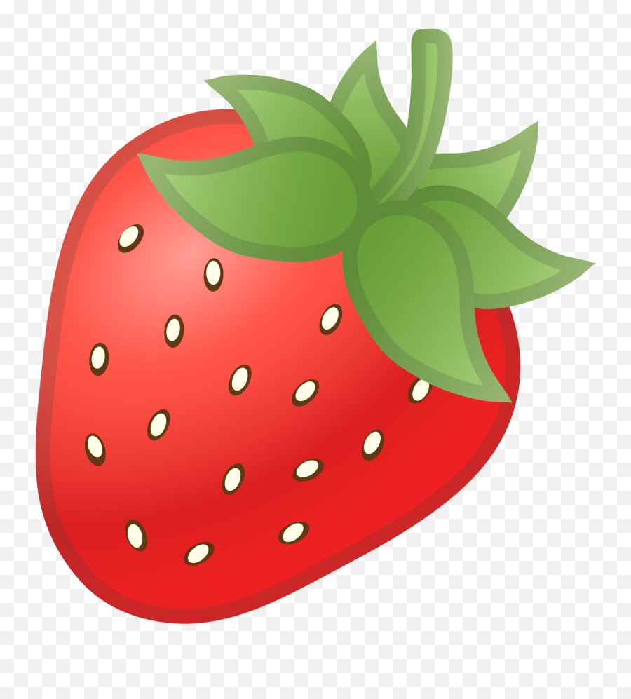 Emoji Clipart Strawberry Transparent Free - Strawberry Icon Png,Strawberry Clipart Png