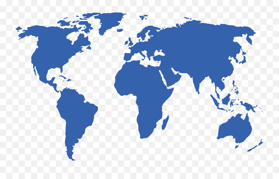 Blue World Map Transparent Png - Dark Blue World Map,Global Map Png