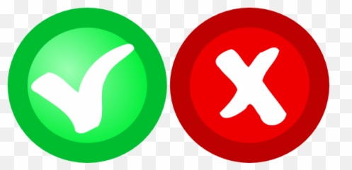 Red Green Ok Not Icons Clip Art - Logo Nok Dos And Donts In Public Places png
